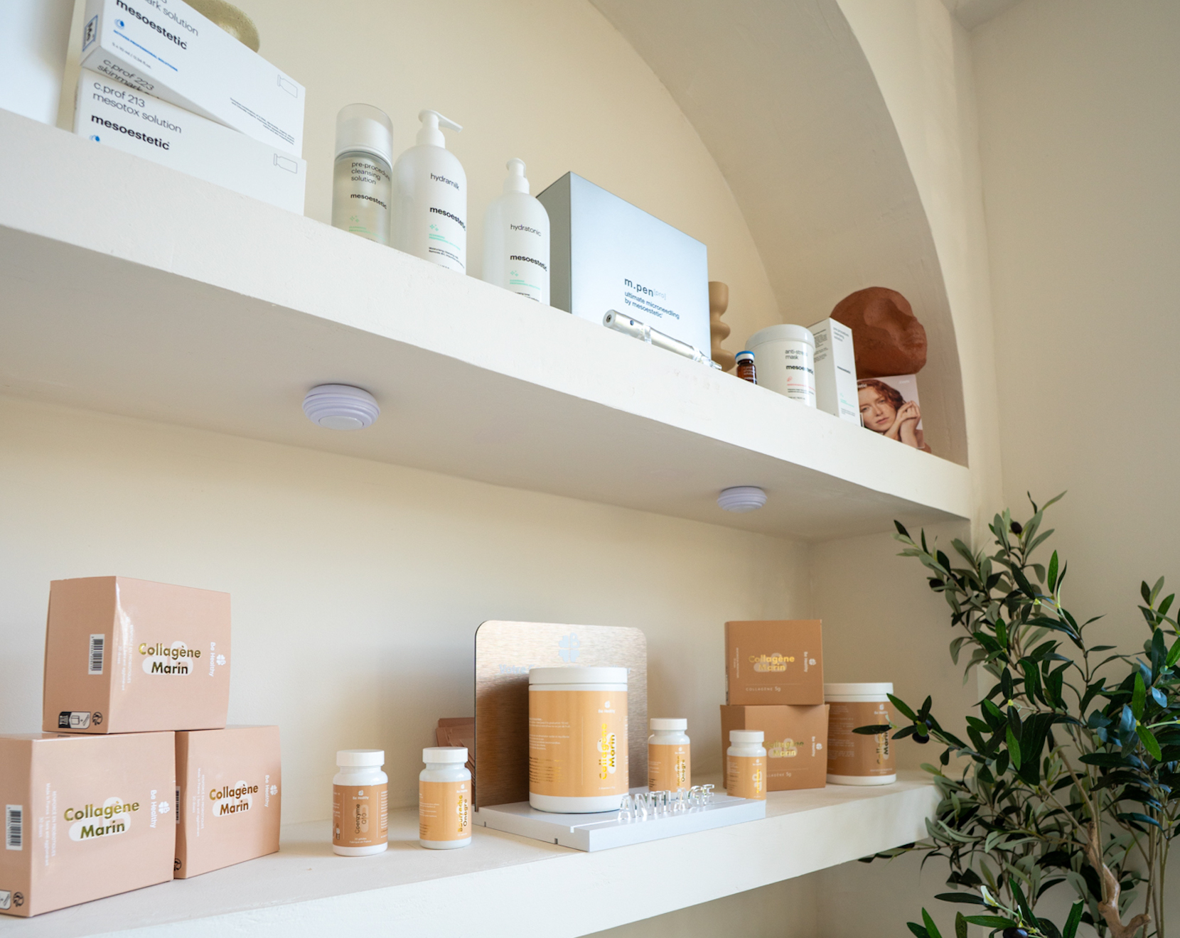 photo des marques partenaires de dermo skin clinic